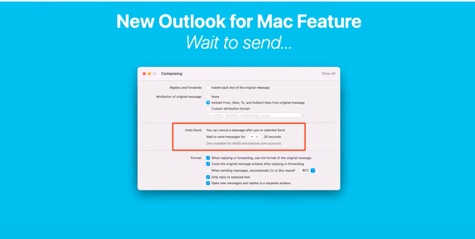 Outlook for Mac Features