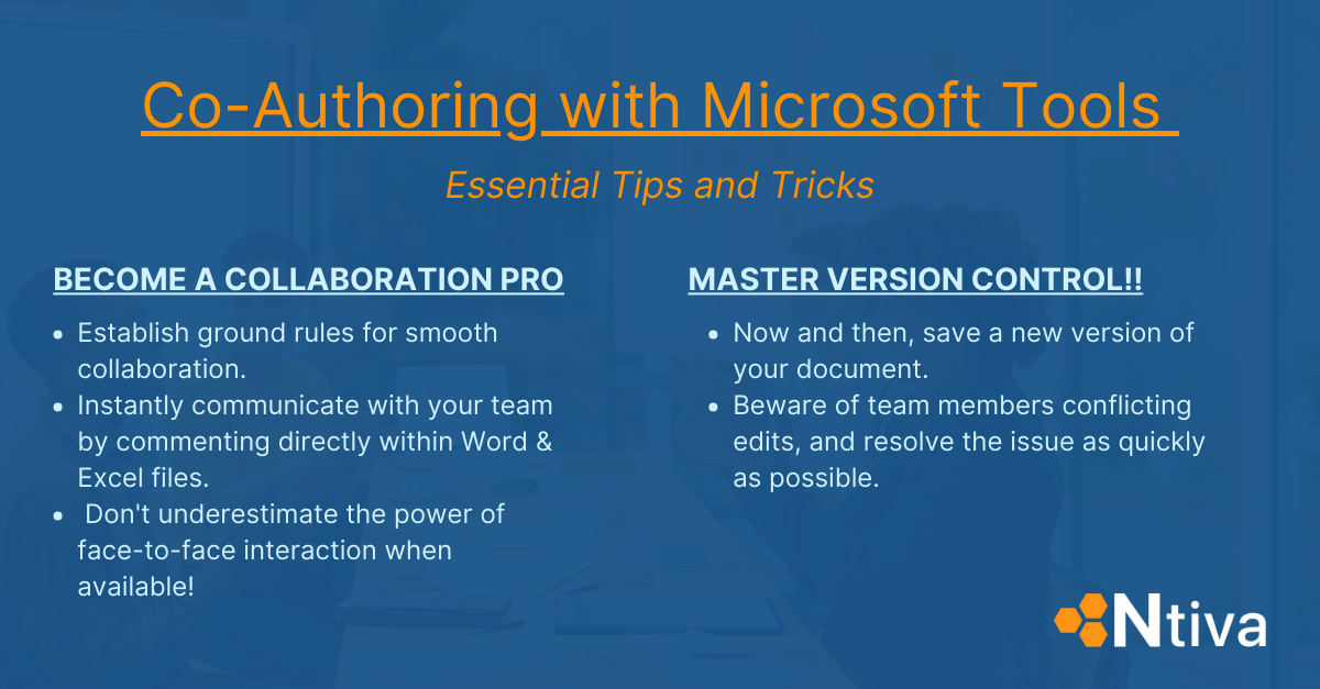 Co-Authoring with Microsoft Tools 