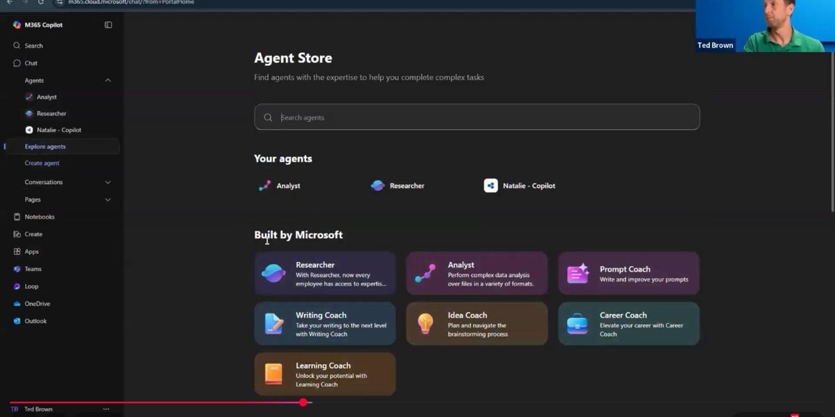 Copilot Agent store