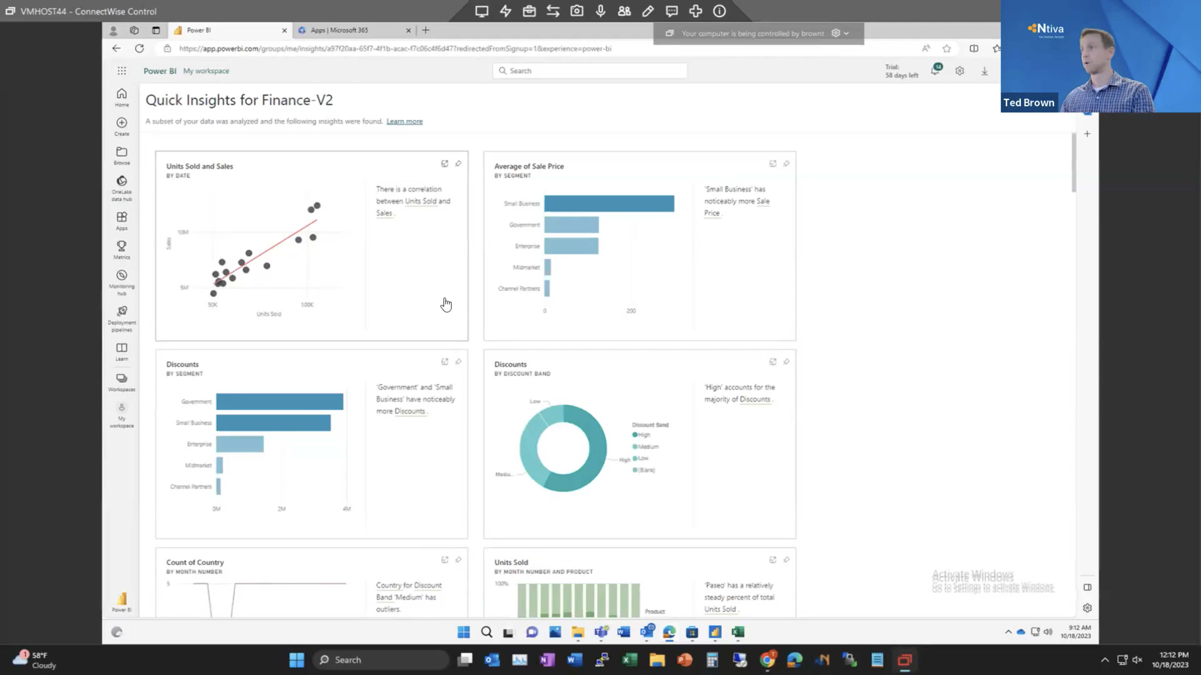 Power BI Quick Data Insights