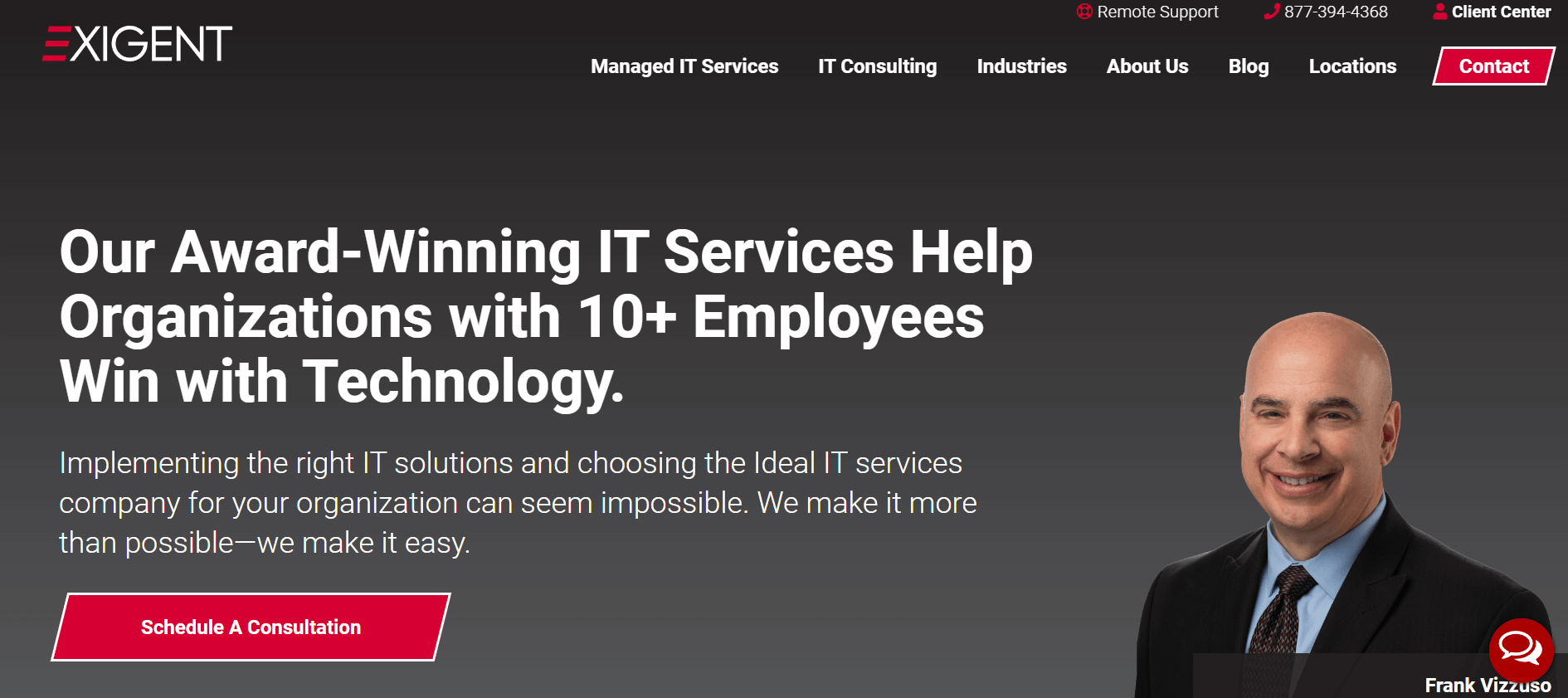 Exigent Technologies homepage