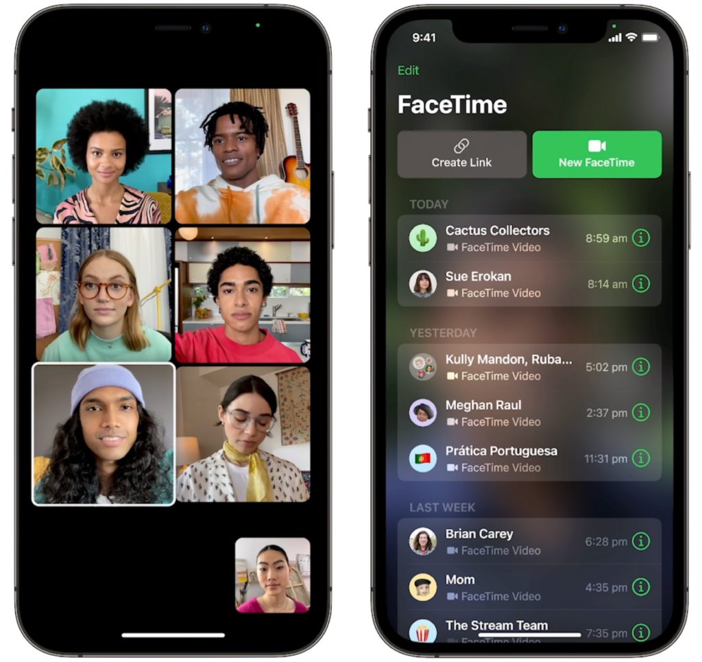 Apple FaceTime Grid