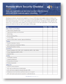 Remote Work Security Checklist
