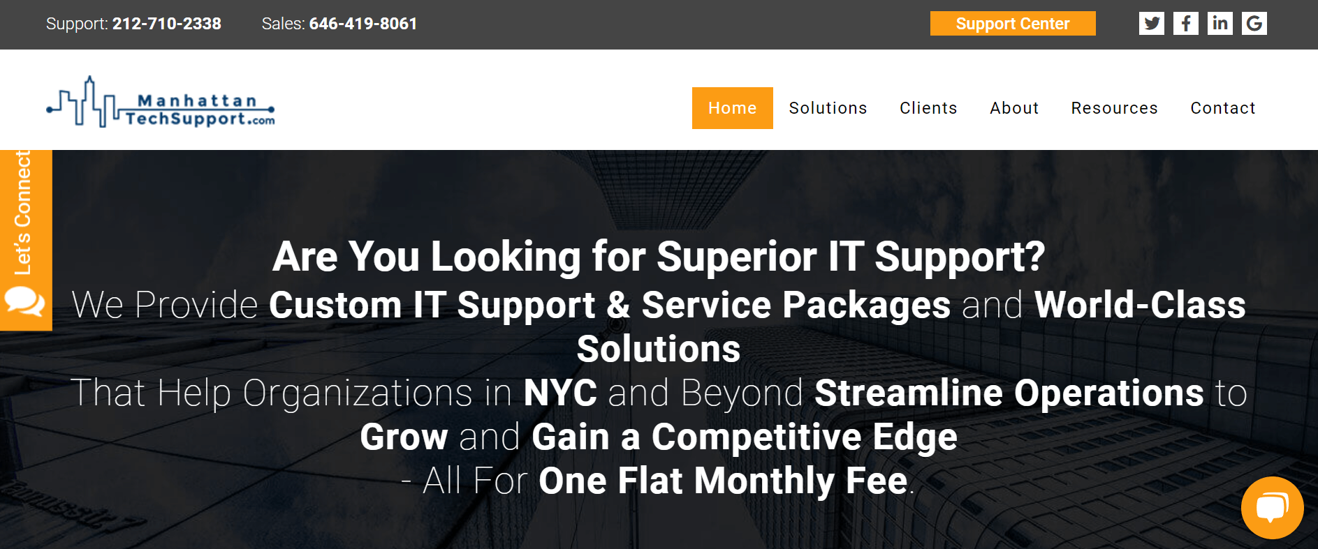 Manhattan Tech Support homepage