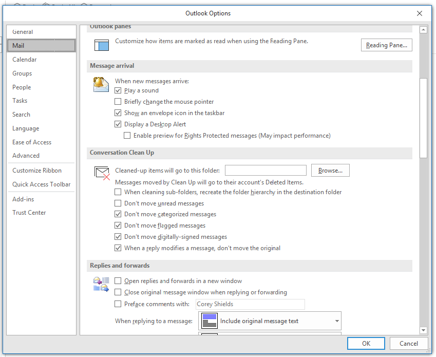 Rules, Subfolders, and Settings to improve Outlook