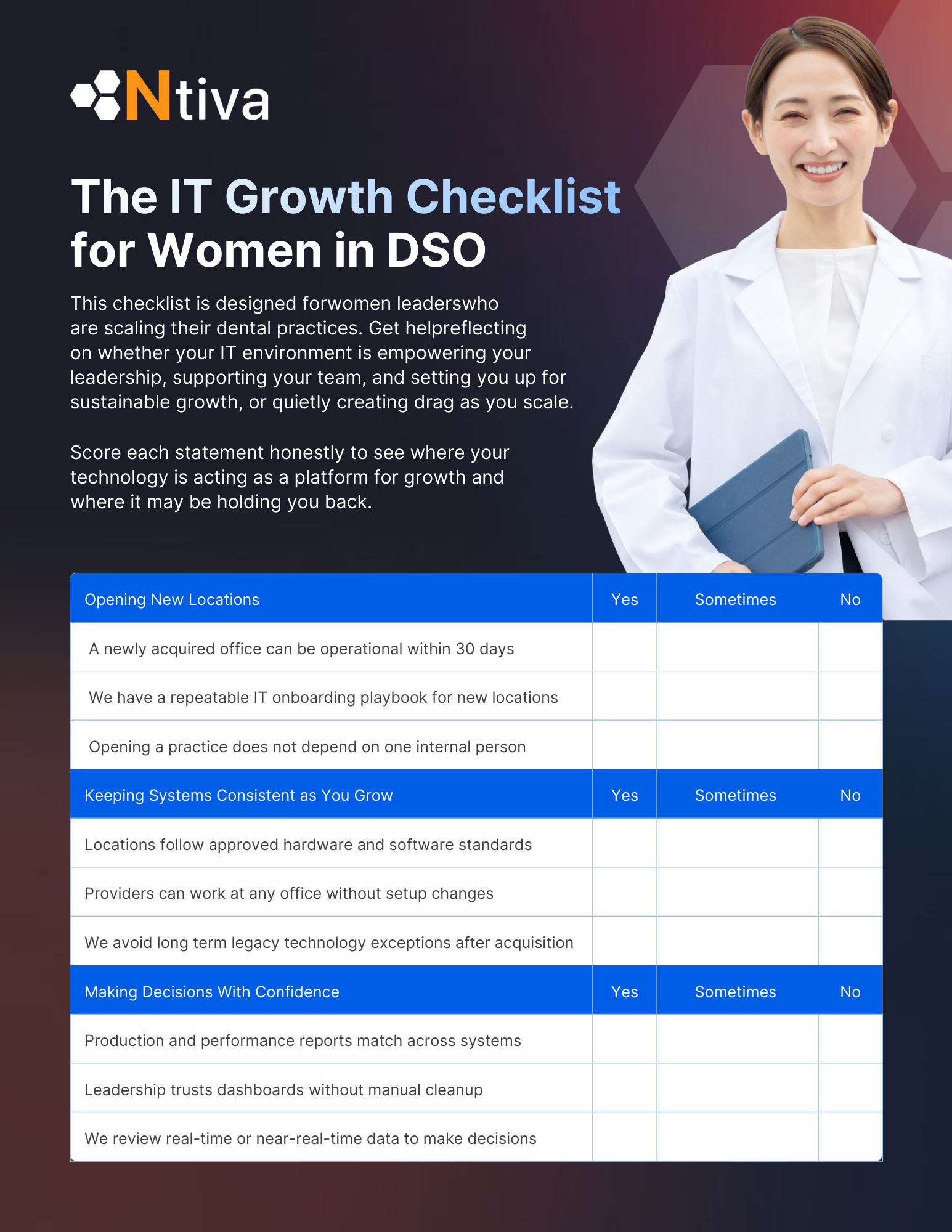 PNG1 - Women in DSO IT Growth Checklist