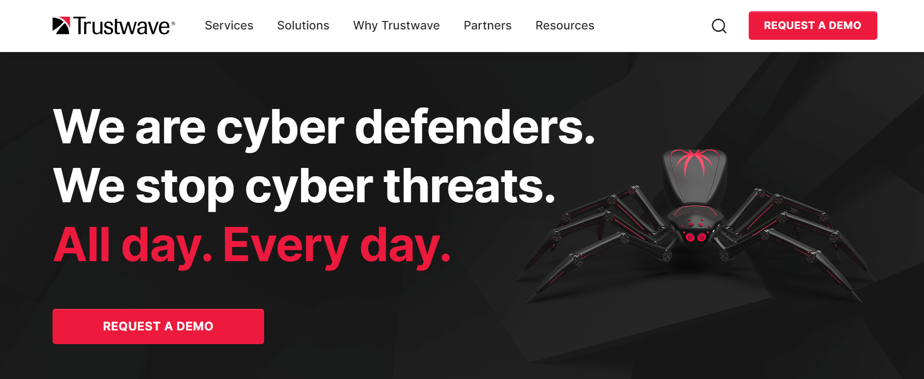 Trustwave homepage