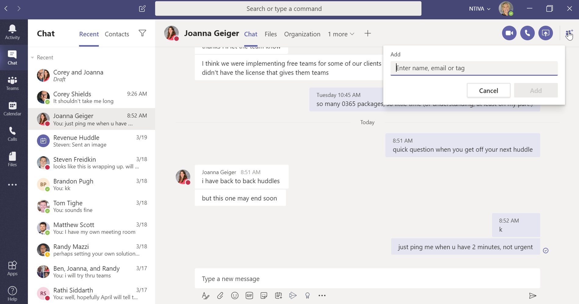 microsoft teams chat microsoft teams chat