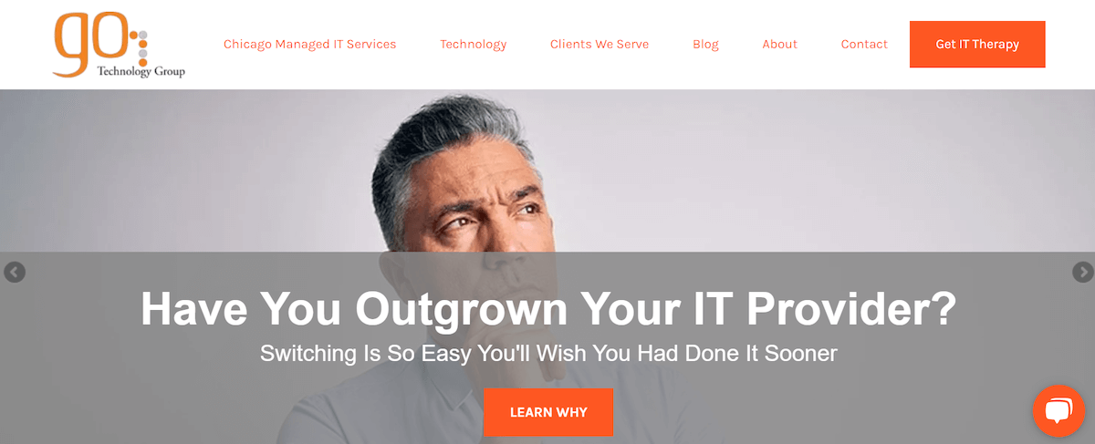 Go Technology Group homepage: Have You Outgrown Your IT provider?