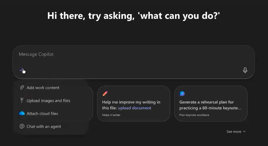 microsoft copilot chat