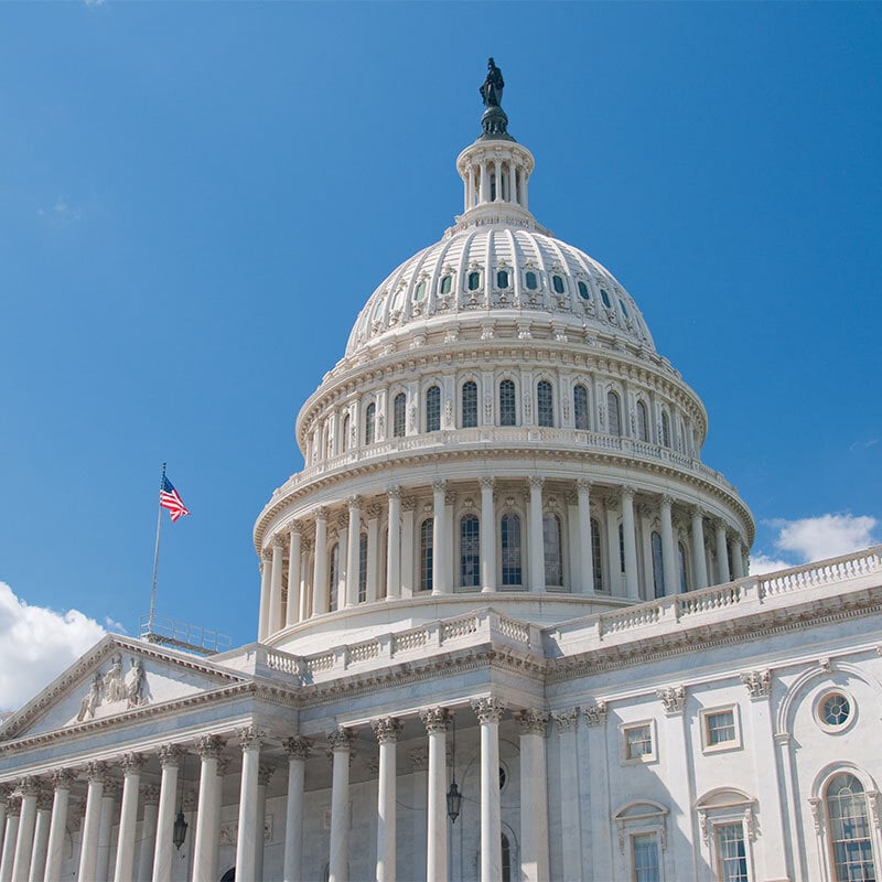 The United States Capitol building in Washington